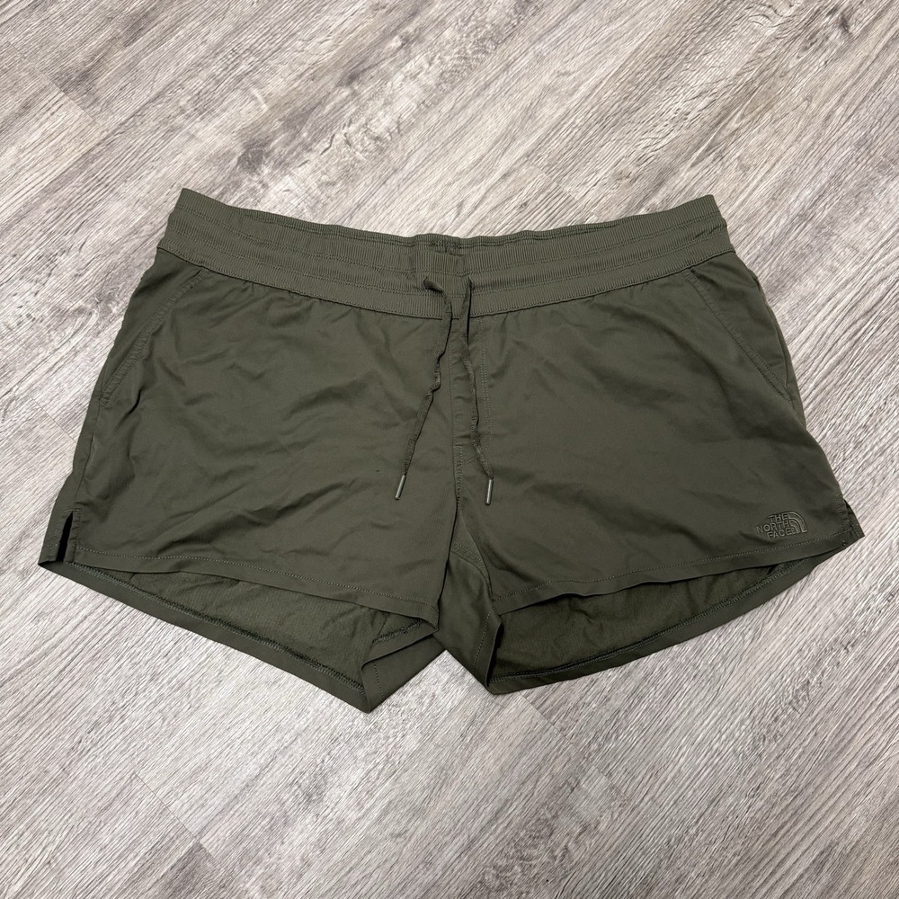 The North Face Women's Athletic Shorts XXL Green‎ Drawstring 2XL